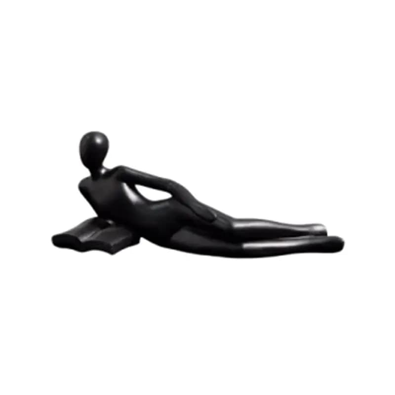 AA81 - Statue de lecture nordique en résine, figurines décoratives de bureau, sculpture d'art modern