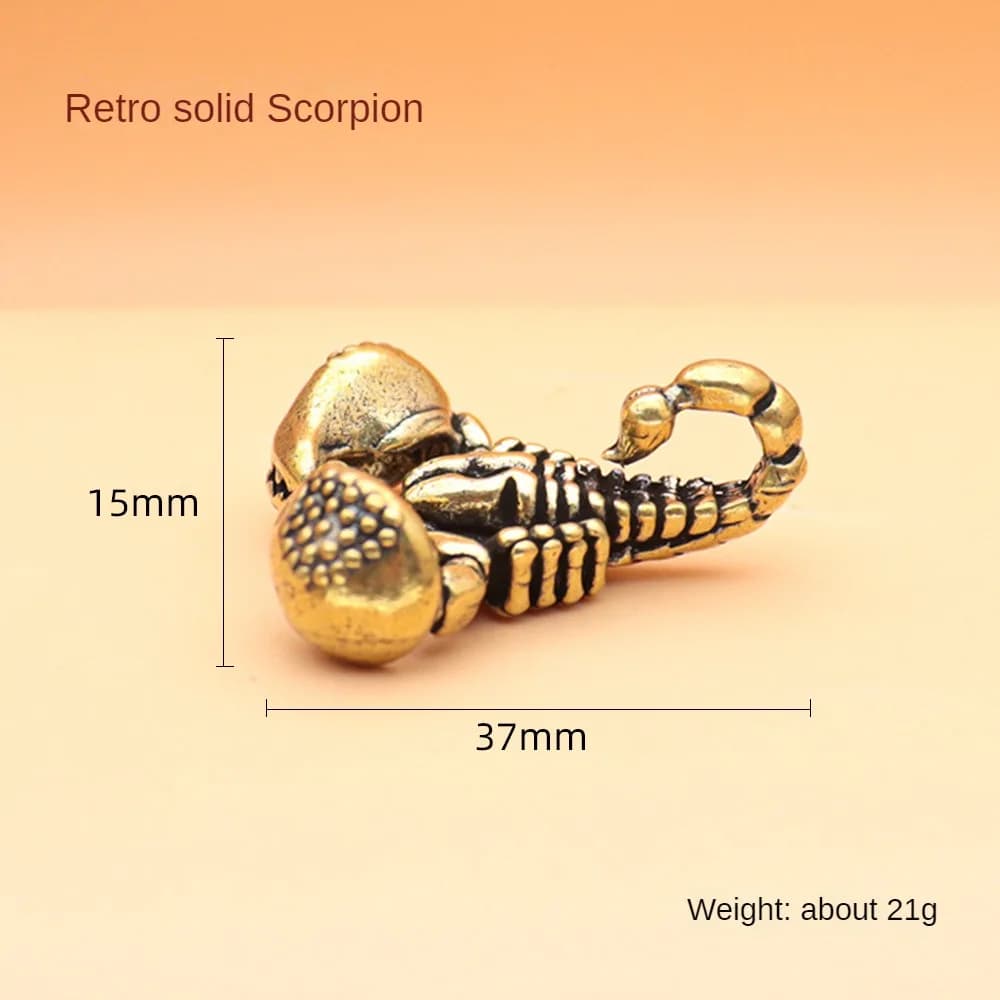 Statue de Scorpion en Laiton Massif, 1 Pièce, Vintage, Animal Décoratif, Décoration de Maison, Ornem