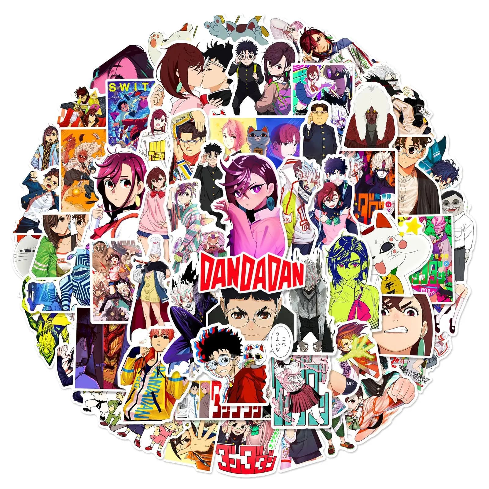 60 autocollants DAN DA DAN Anime Ayase Momo, autocollants Manga classiques et cool, pour bricolage, 