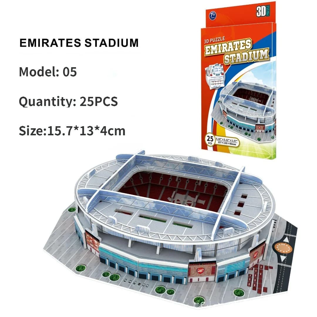 Modèle de puzzle de stade en papier 3D pour les fans de football passionnés pour combattre avec votr