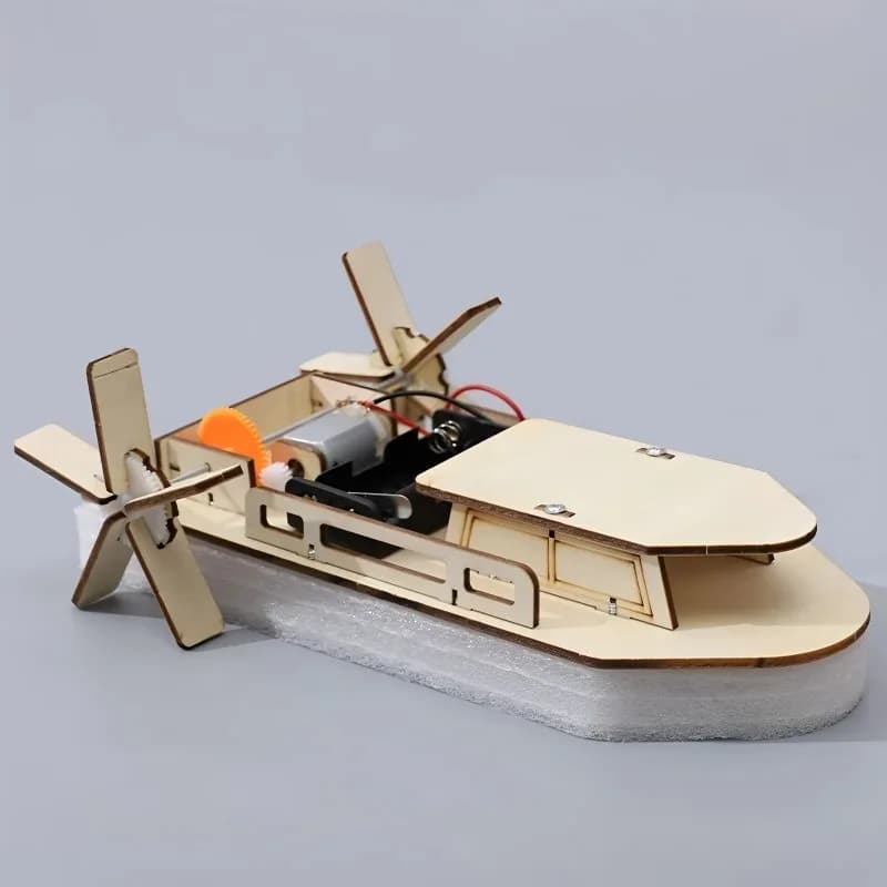 Kit de Bricolage Modèle de Bateau en Bois, Matériel pour Petits Constructeurs, Jouet Cadeau, Ensembl