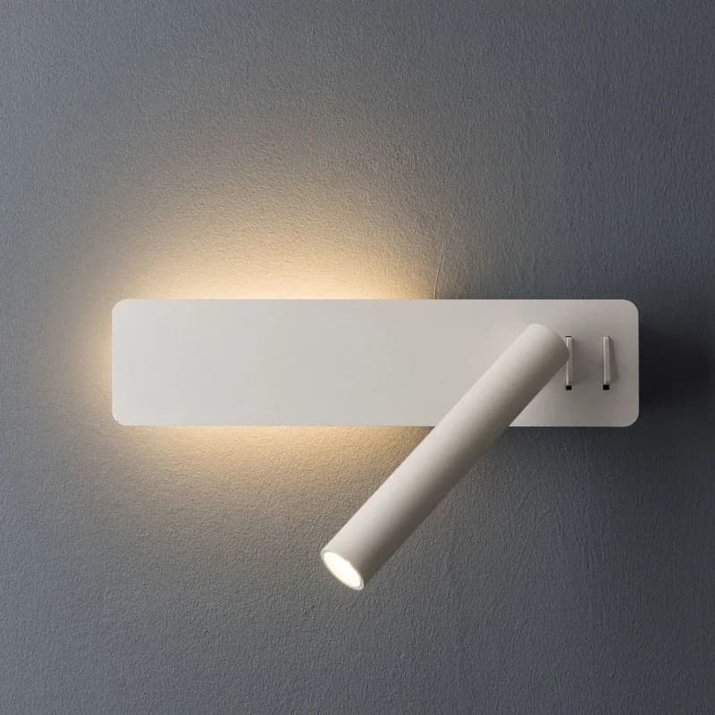 Applique murale LED rotative, lampe de lecture pour chambre à coucher, hôtel, sauna, livre de nuit, 