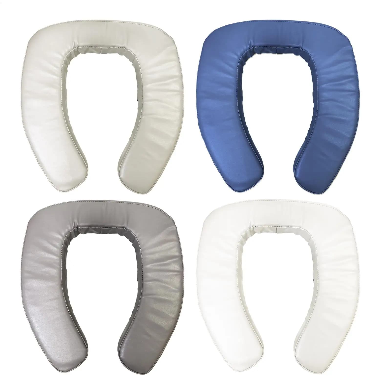 Coussin de siège de toilette surélevé épais et rembourré, lavable, imperméable, en forme de U, mouss