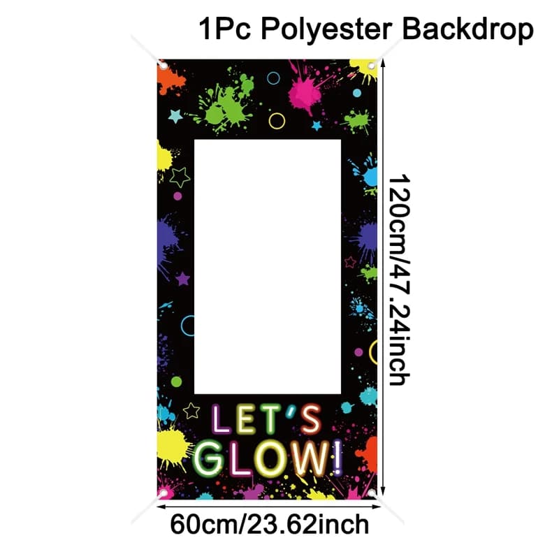 1 pièce Cadre de photomaton à motifs de dessins animés, accessoires pour fête d'anniversaire, toile 