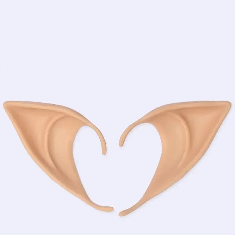 Fausses oreilles d'elfe pointues en latex doux, nickel é, accessoires de cosplay mystérieux, accesso
