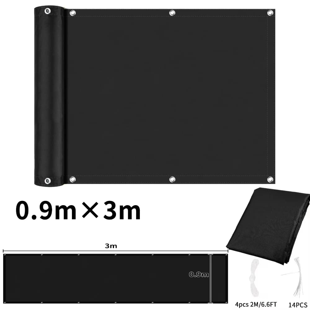 Écran de confidentialité pour balcon, clôture de Patio, couverture de balcon, tissu imperméable pour
