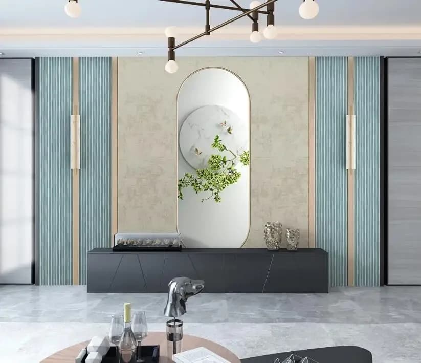 Papier peint mural photo moderne personnalisé, papier peint européen géométrique minimaliste en reli