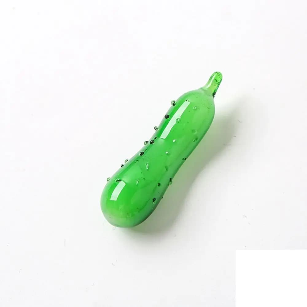 Décor de légumes en verre, lumière durable sûre, bon modèle agréable, orné d'aubergine