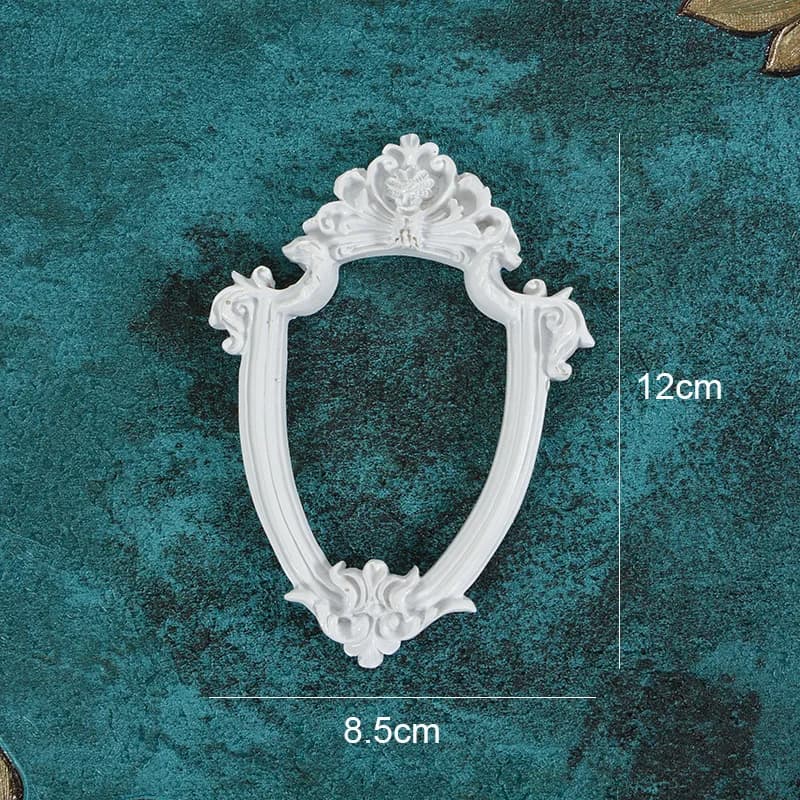 Cadre Photo rétro en résine blanche, accessoires de photographie, accessoires de tournage, bijoux à 