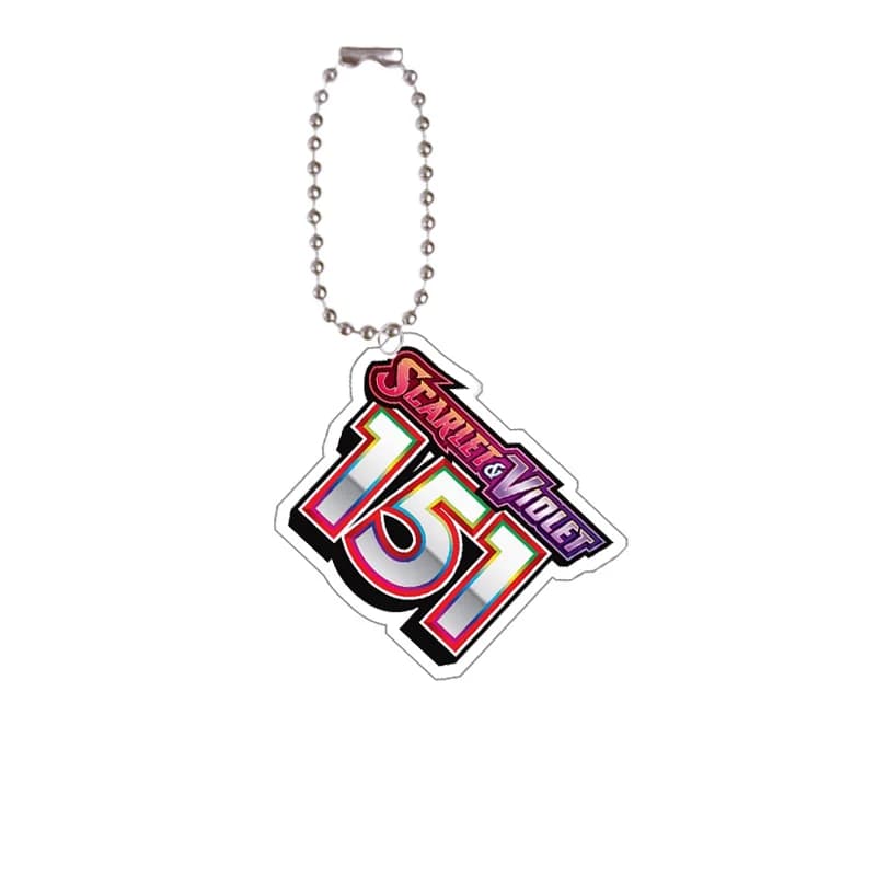 Porte-clés en acrylique, série Pokemon, Logo Ptcg Live, bricolage, carte de Collection de jeu créati