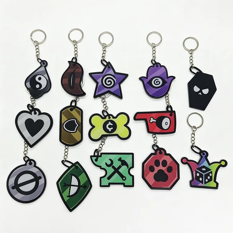 Porte-clés en acrylique Game Mewgenics Warrior Hunter Mage Rogue Tank Druid Monk Cosplay, accessoire