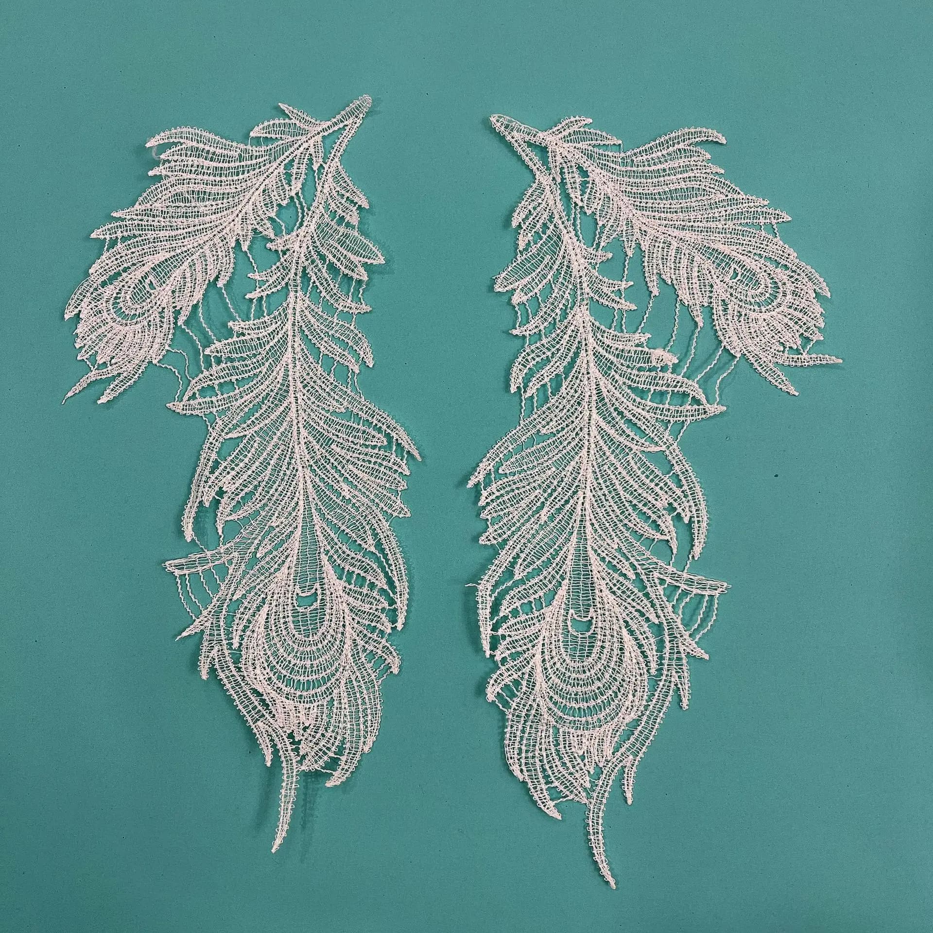 Patch brodé en dentelle avec nœud en maille, 1 paire, accessoires pour compte à main, accessoires po