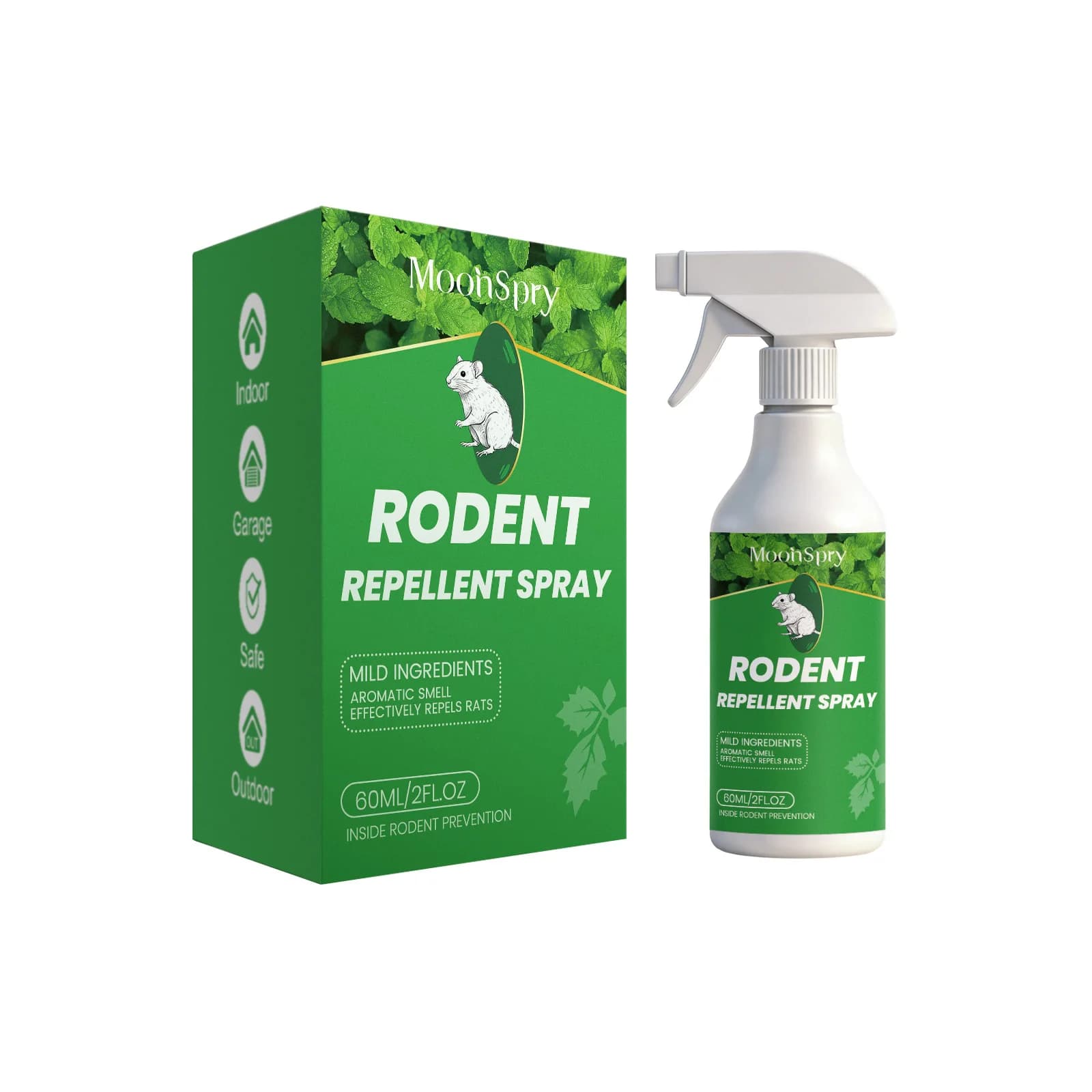Spray répulsif contre les rats, répulsif efficace contre les rats, prévient les morsures, protège le