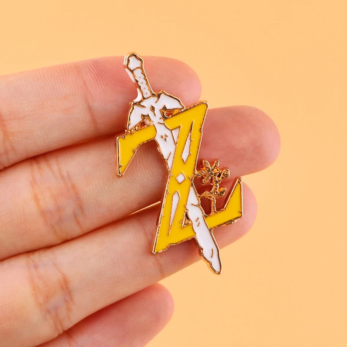 Lien émail broches jeux d'anime épinglette broches pour sac à dos Collection Manga Badges bijoux acc