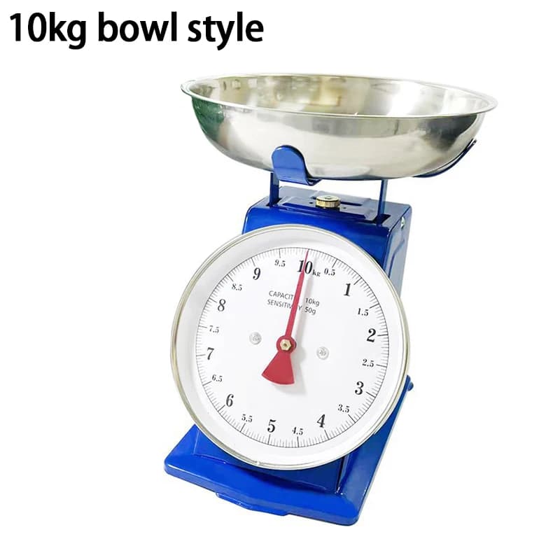 Balance Vintage en acier inoxydable 10/20/30Kg, avec plateau amovible, balance de cuisine mécanique 