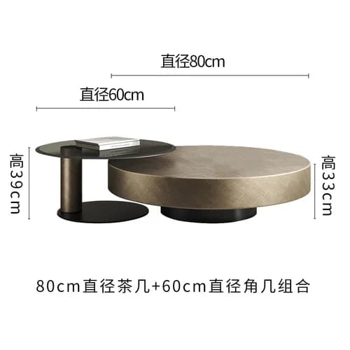 Tables basses rondes en métal au design moderne, tables basses minimalistes, meubles de maison nordi