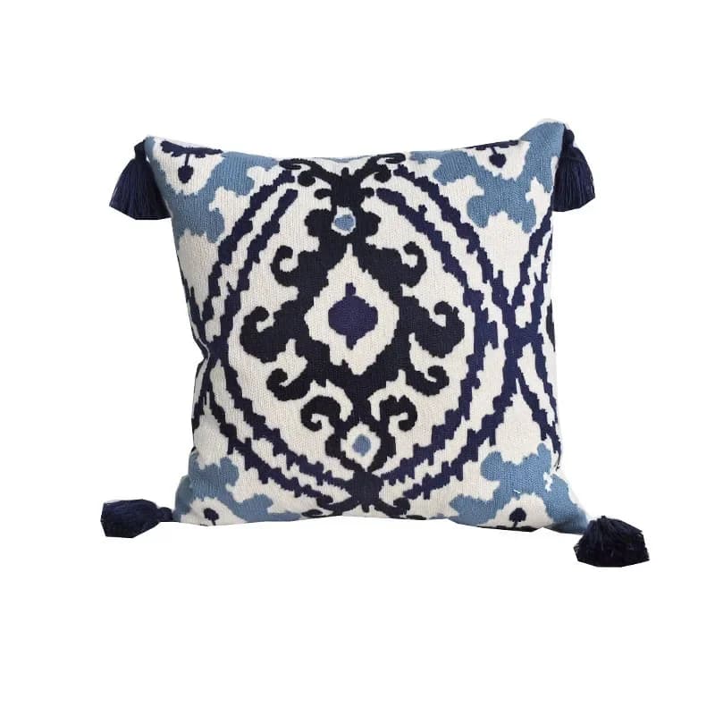 Housse de coussin brodée rétro américaine 30x60cm, taie d'oreiller de luxe légère, décorative, taill