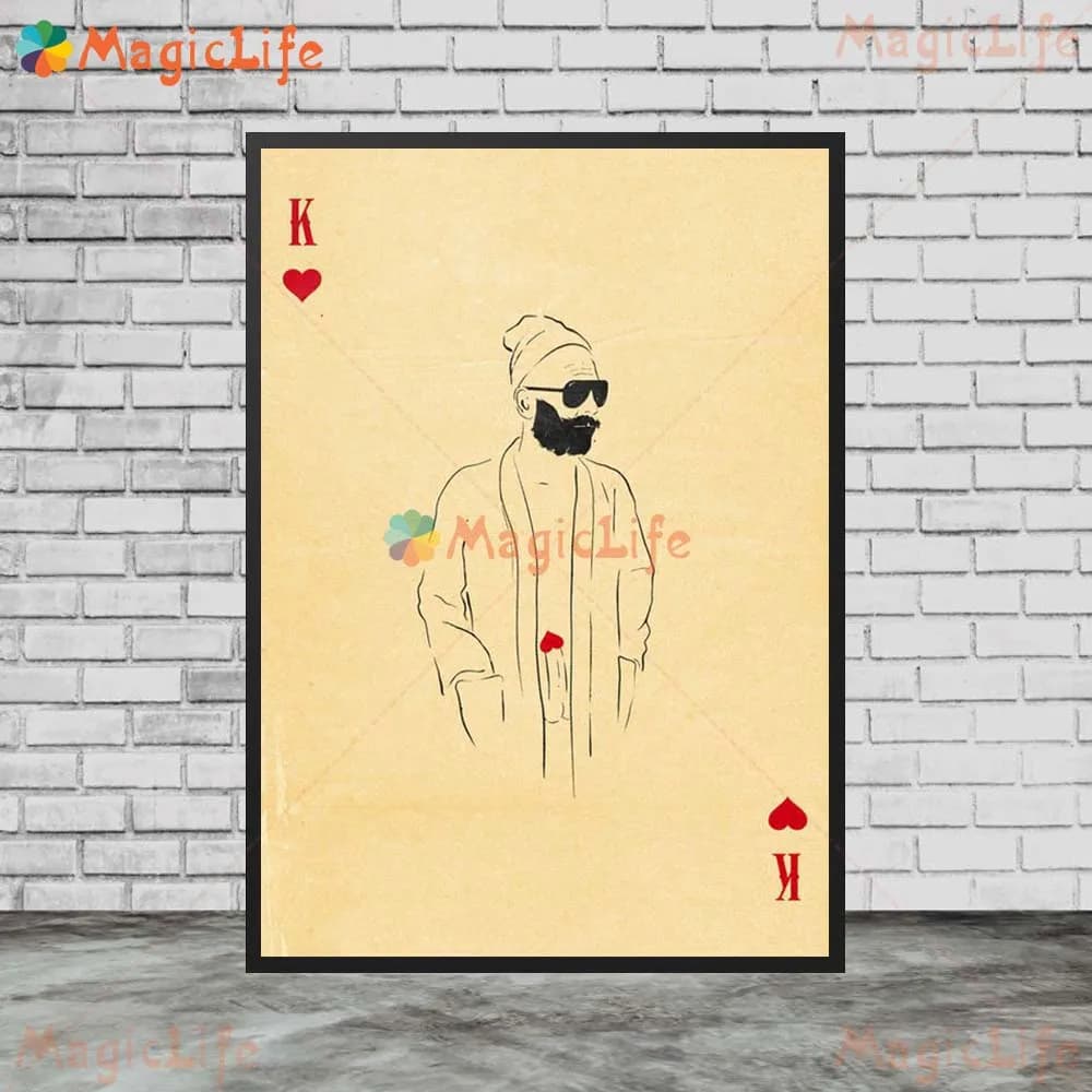 Cartes à jouer de Poker Vintage Joker Casino affiches photos murales pour décor de salon affiche mur
