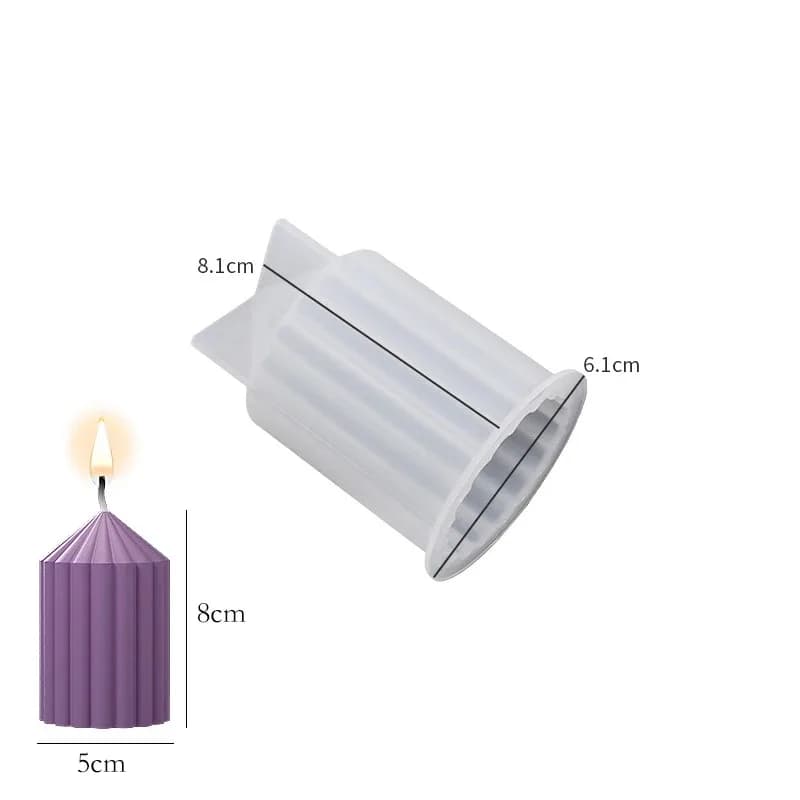 Moule cylindrique en Silicone pour bougies aromatiques, Style simple, bricolage, fabrication de savo