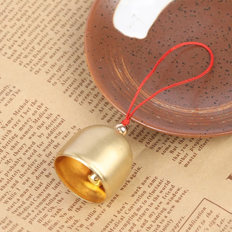 Cloche en cuivre métallique, pendentif décoratif, carillon de porte DIY, artisanat, carillons éolien