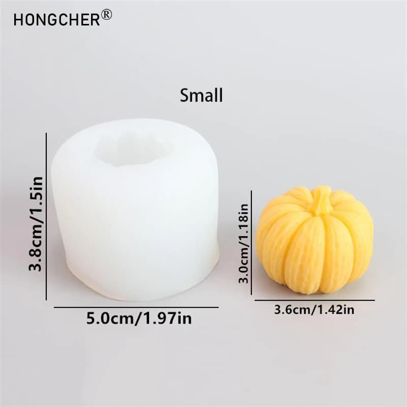 Moule en silicone DIY pour bougies citrouille d'Halloween, chocolat, savon, gypse d'aromathérapie, o