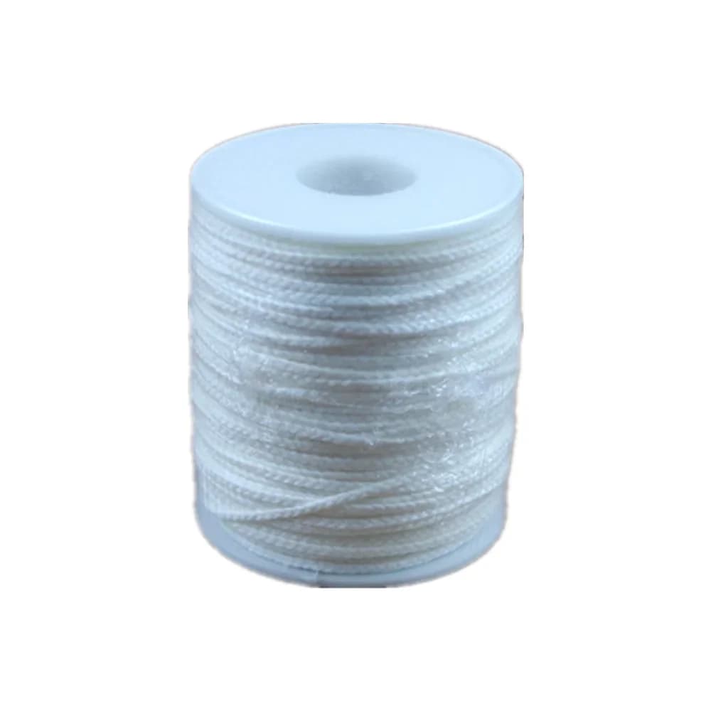 Bobine écologique Non toxique de 61m, mèche de bougie tressée en coton, noyau de mèche pour lampes à