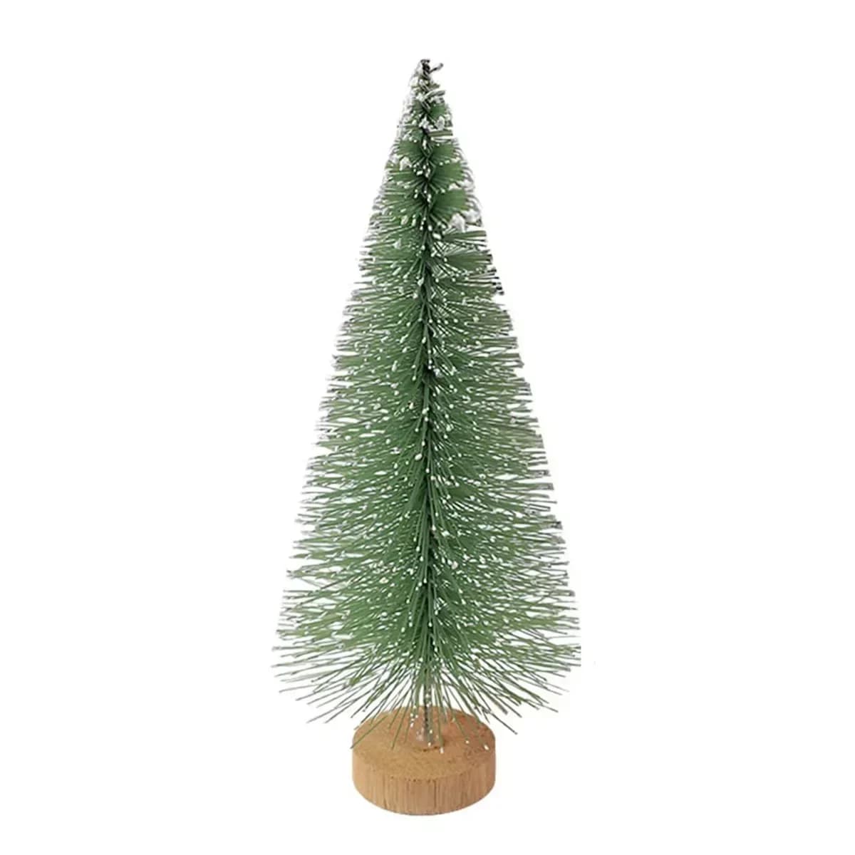 Mini bâton d'arbre de noël en cèdre blanc, petit décor d'arbre de noël de bureau, arbres d'ornements
