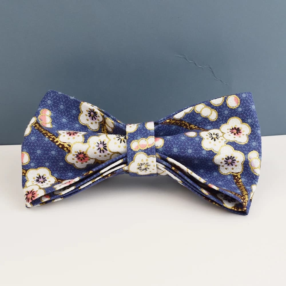 Ensemble laisse et harnais pour chien en coton doux de luxe avec gravure personnalisable et motif fl