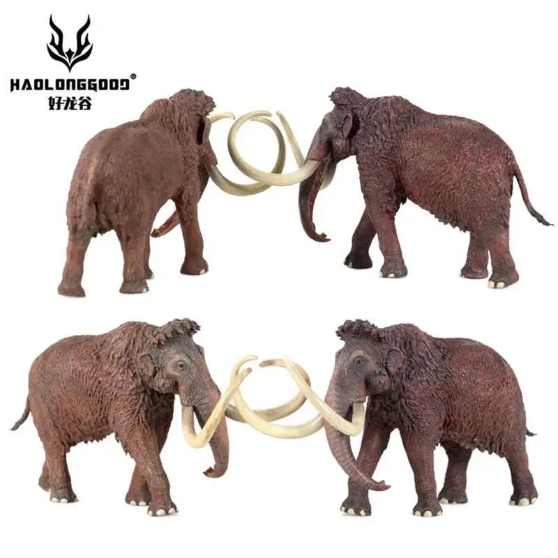 Haolonggood – modèle de mamouth laineux, échelle 1/35, figurine en plastique d'animal préhistorique 