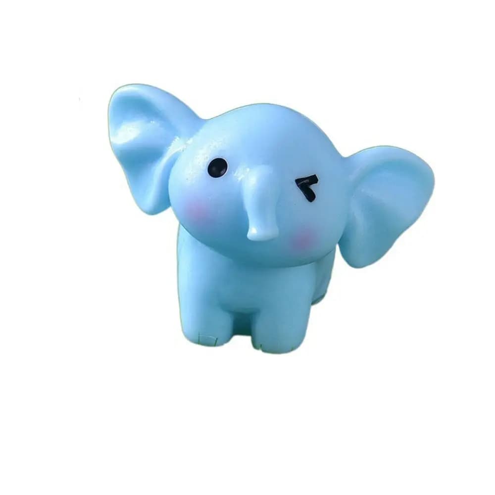 Ornements d'éléphant amusants et mignons, modèle animal en résine 3D de dessin animé, fournitures de