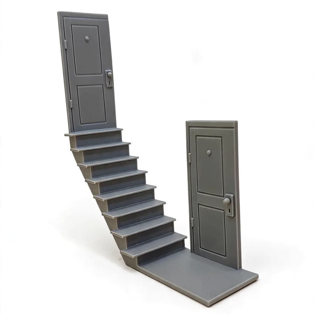 Mini-escalier miniature pour dioramas et scènes de maison de poupée