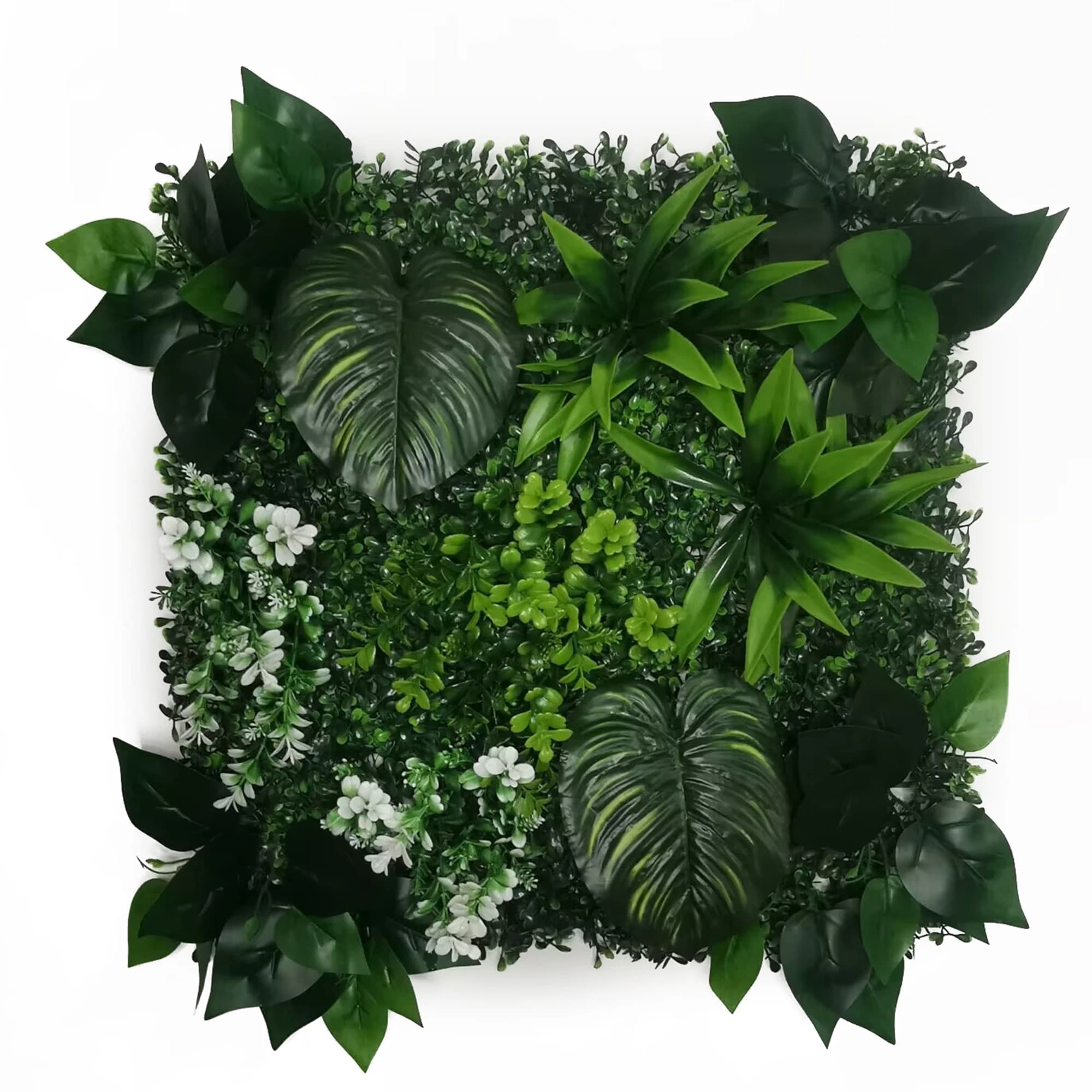 Mur végétal artificiel, panneau décoratif pour mur paysager, gazon vert, 50*50CM, décoration intérie