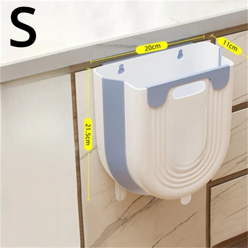 Poubelle suspendue pliante de cuisine, armoire de salle de bain à domicile, poubelle murale, accesso