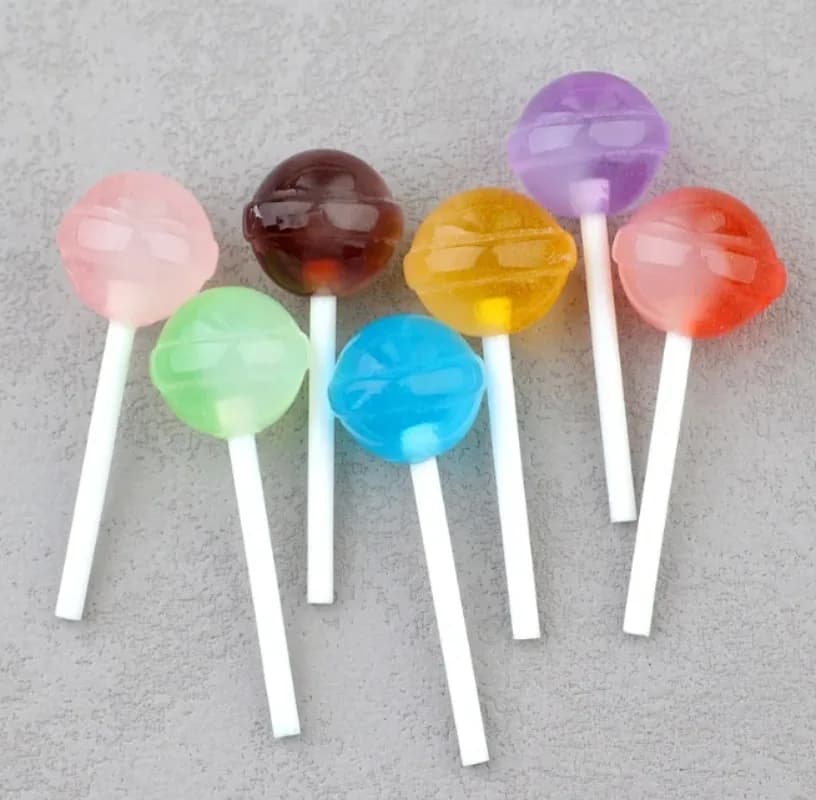 Sucette en résine Kawaii, cabochon en résine à dos plat pour décoration de téléphone, nœud de cheveu