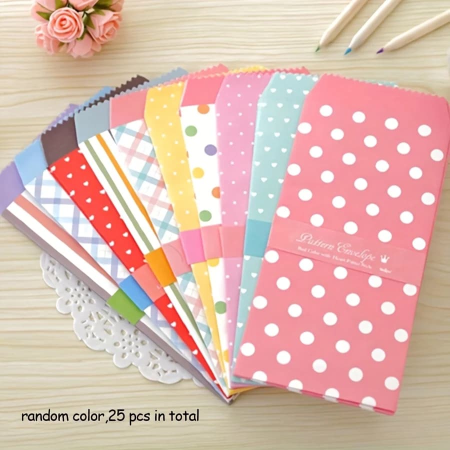Enveloppes colorées pour invitations, cartes-cadeaux, cartes postales, auto-adhésives, multicolores 
