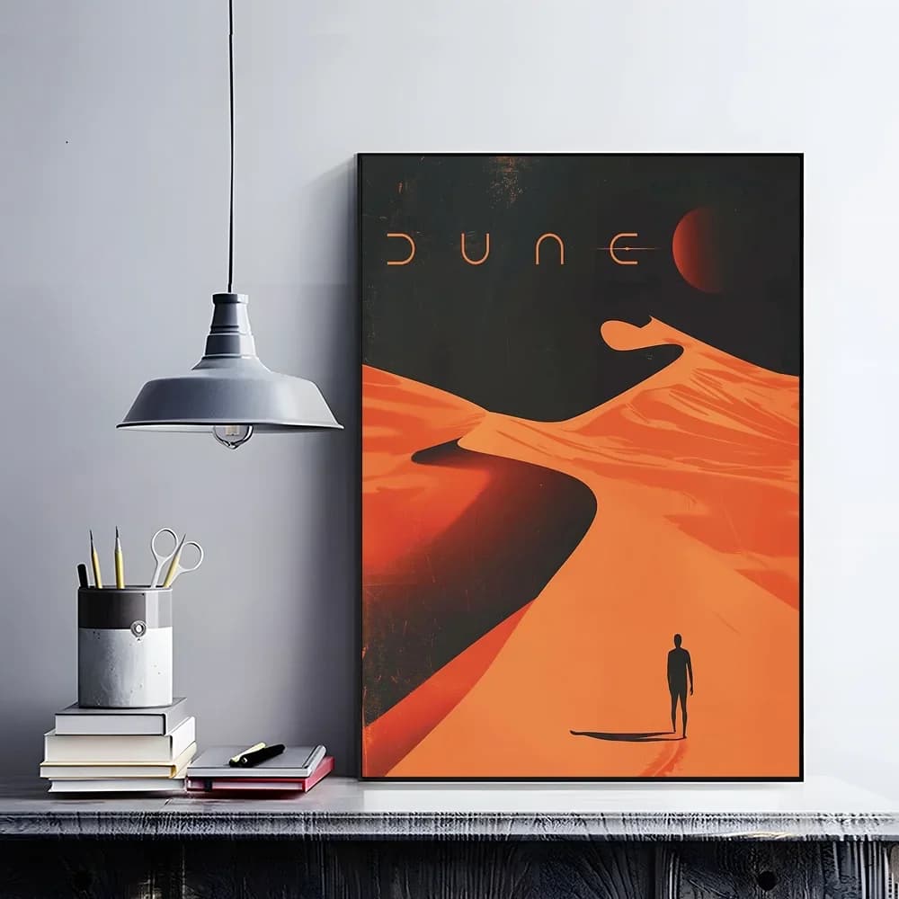 Affiche de film de science-fiction «Dune 2», peinture sur toile, maison moderne, salon, chambre à co