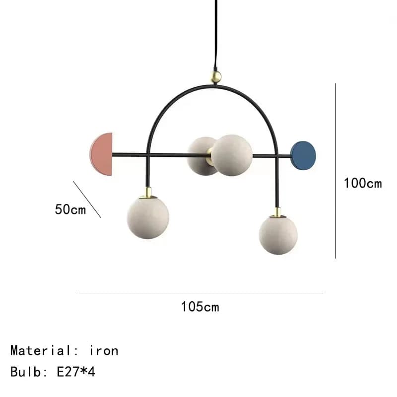 Lampe Suspendue en Verre de Style Styliste, pour Foyer, Salle à Manger, Chambre à Coucher, Ampoule, 