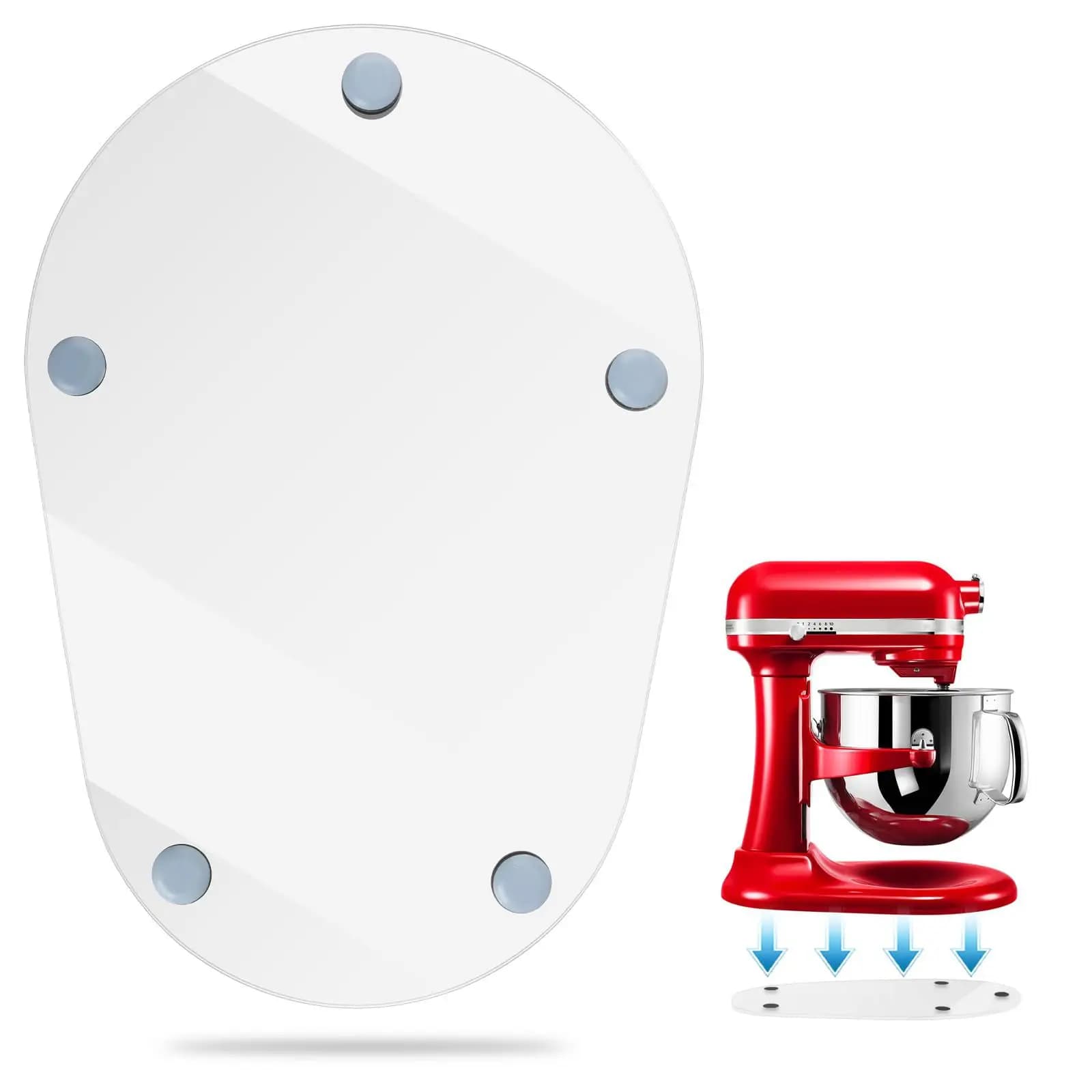 Support de déplacement pour batteur KitchenAid en acrylique, pour batteur vertical incliné 5-6QT, pl