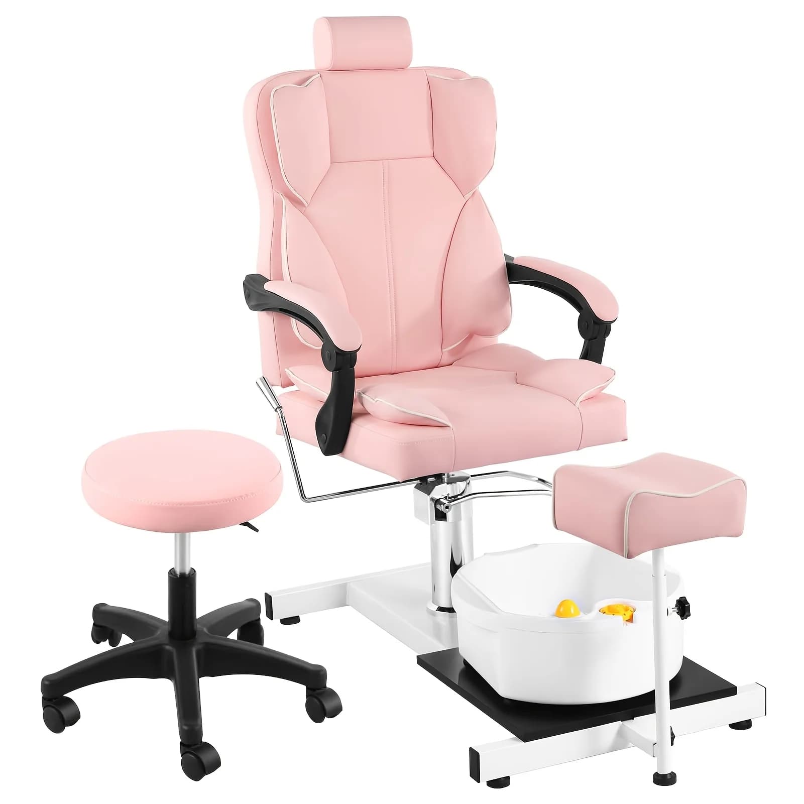 Chaise de pédicure de Salon commercial avec bassin de bain de pieds, canapé de SPA de Salon de manuc