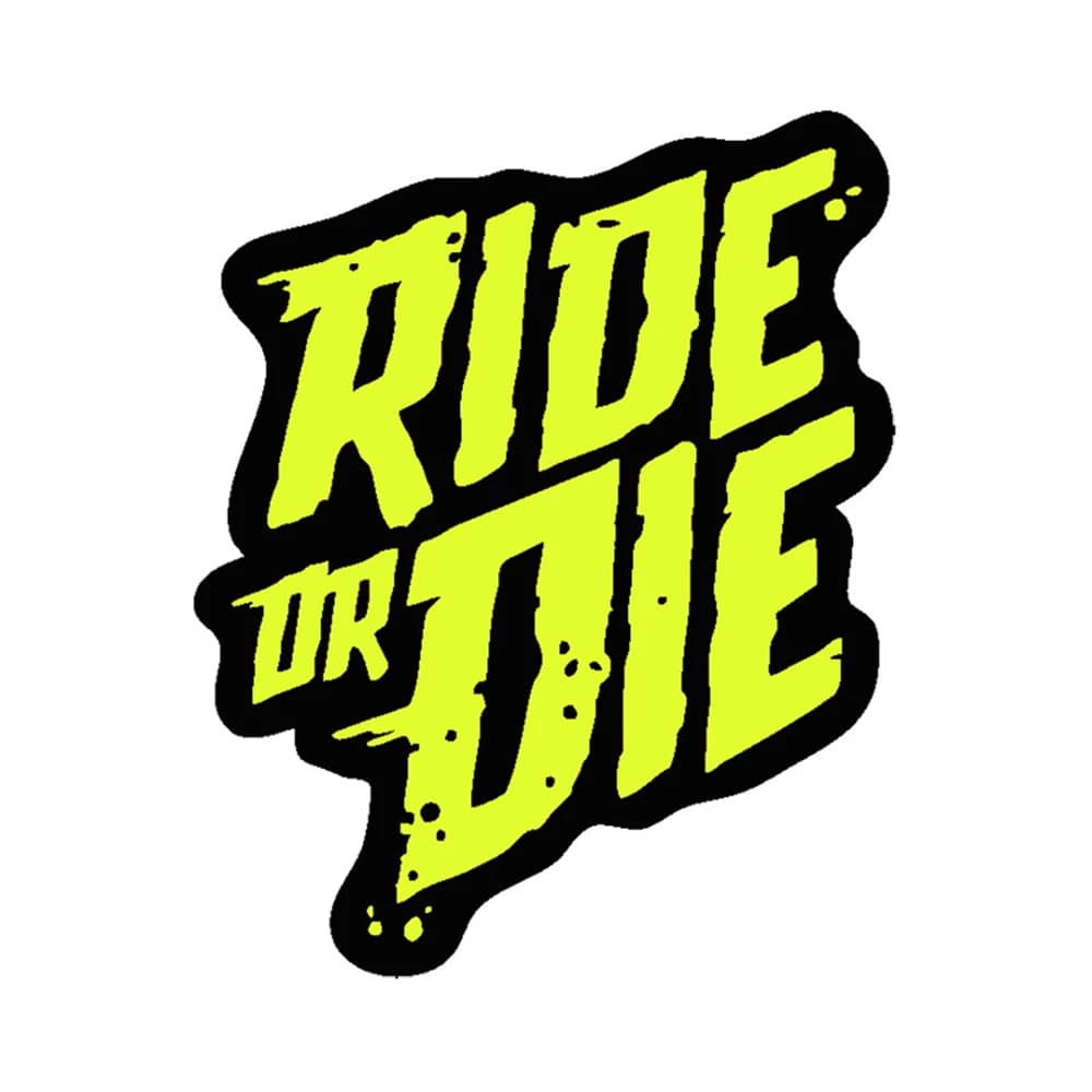 Ride or Die – autocollants de cadre de vélo, autocollants en vinyle imperméables pour Tube supérieur