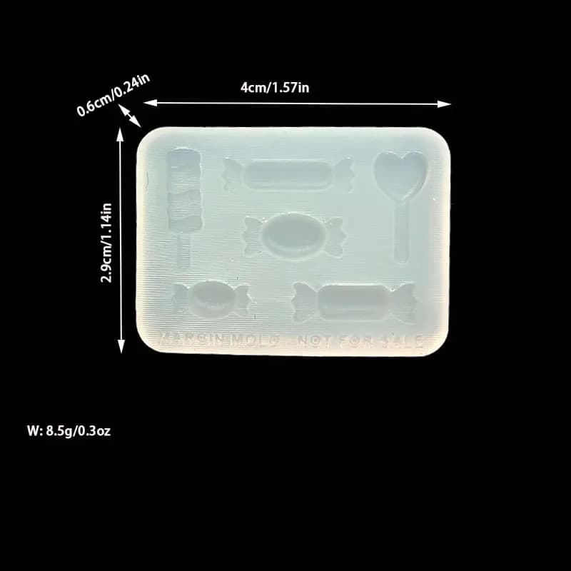 Moule en résine époxy en Silicone, bougie en forme de bonbon, outil de bijouterie, accessoires de bi