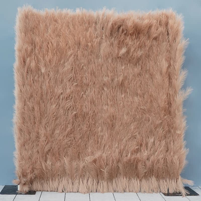 Base en tissu roulé 5D, herbe de Pampas, mur Floral, toile de fond de mariage, fausse roseau, décor 