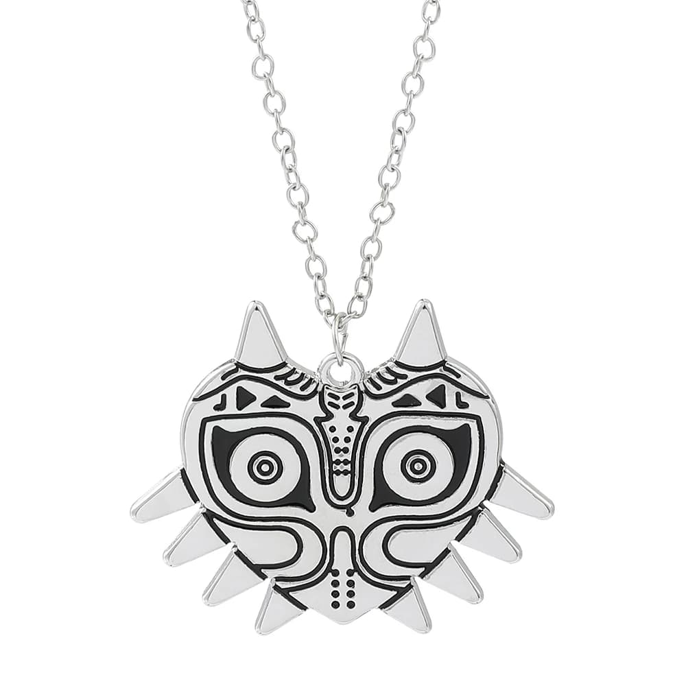Collier pendentif Majora's Mask Fashion Game - Accessoire créatif de style punk pour hommes et femme