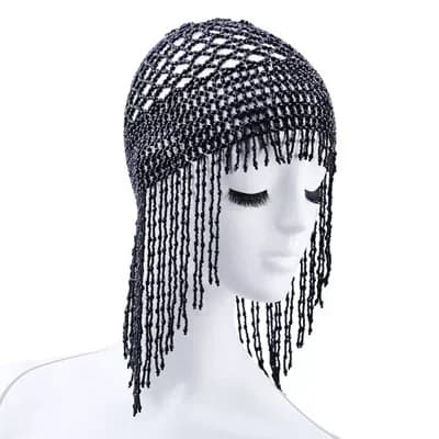 Coiffe exotique Cléopâtre perlée pour femme, accessoire de cheveux pour danse du ventre, fête, maria