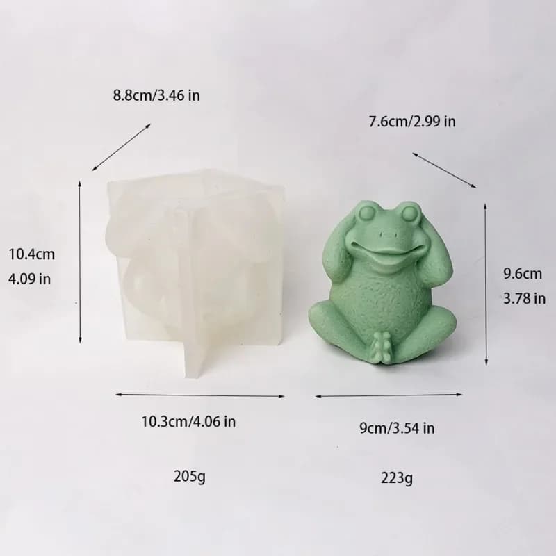 Moule en Silicone pour bougie grenouille mignonne, outil de fabrication de bougies d'aromathérapie, 