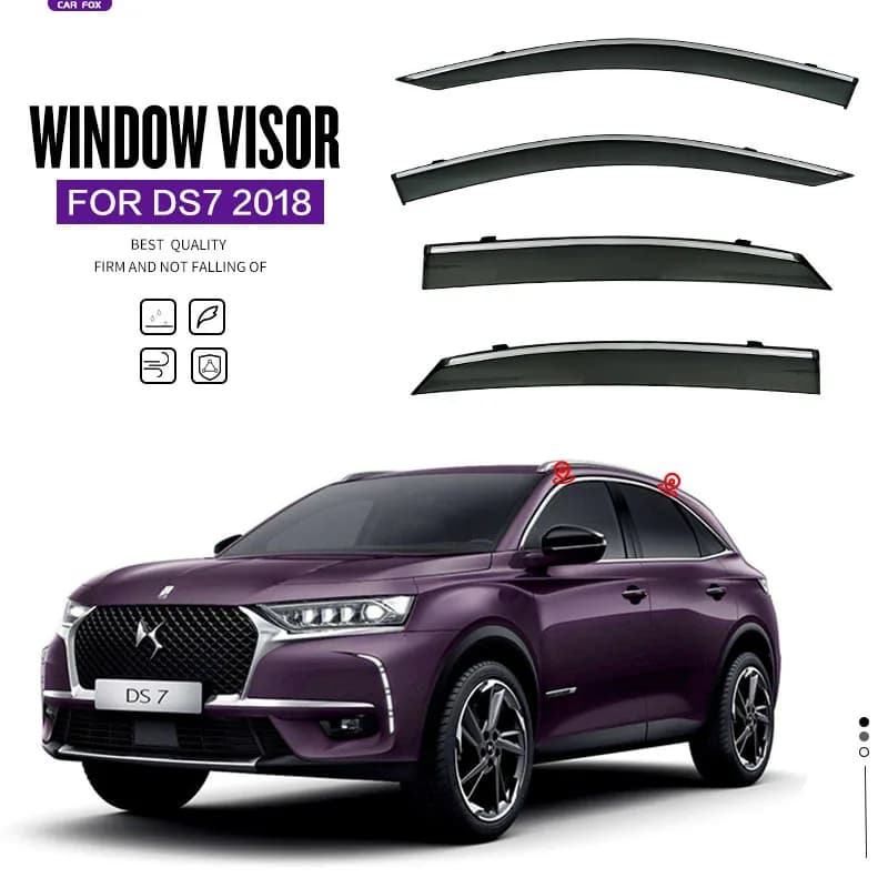 Pare-soleil de fenêtre de voiture pour CITROEN DS7 Crossback 2018 +, abri de pare-brise, fenêtre lat