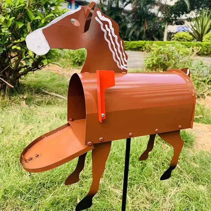 ornement de décoration de jardin de boîte aux lettres d'animaux
