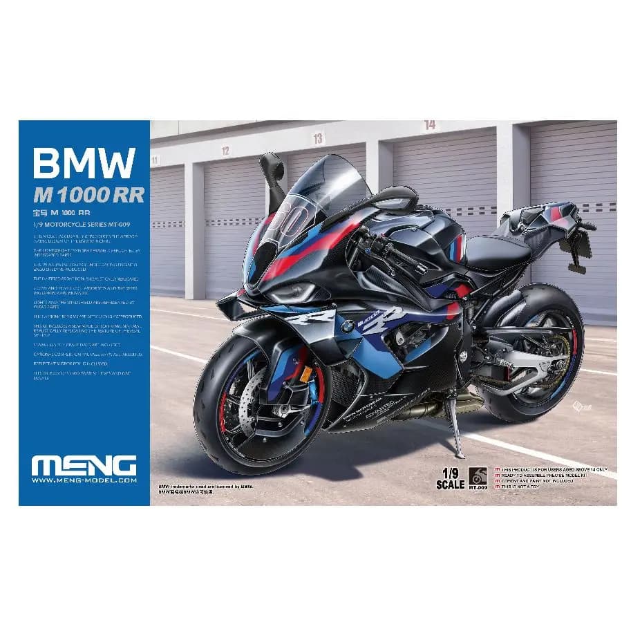 Kit de modèle de collection de précision série moto MENG MT-009 1/9 M1000RR