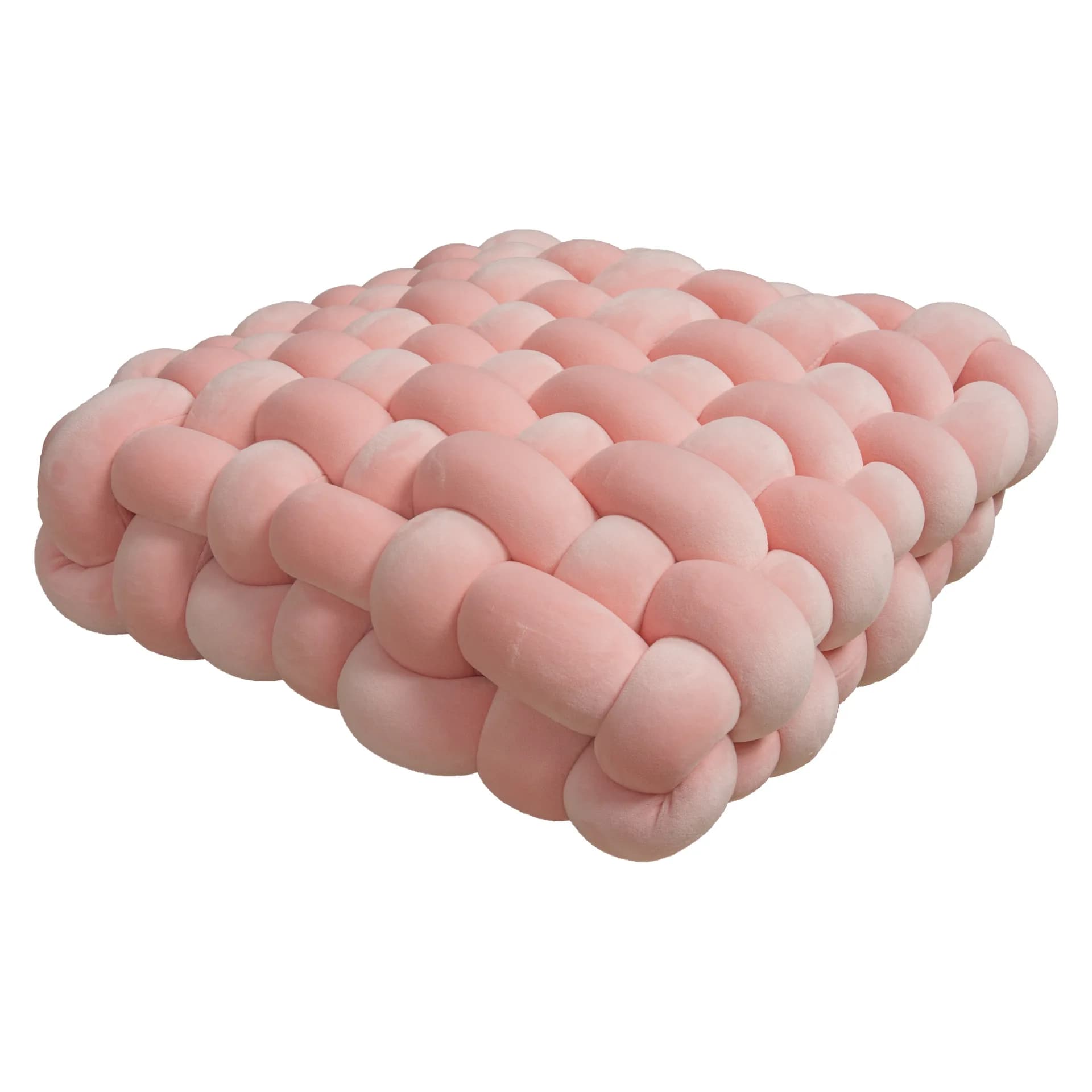 Coussin de siège tissé à la main, en peluche, rectangulaire, décoration de canapé-lit, oreiller au C