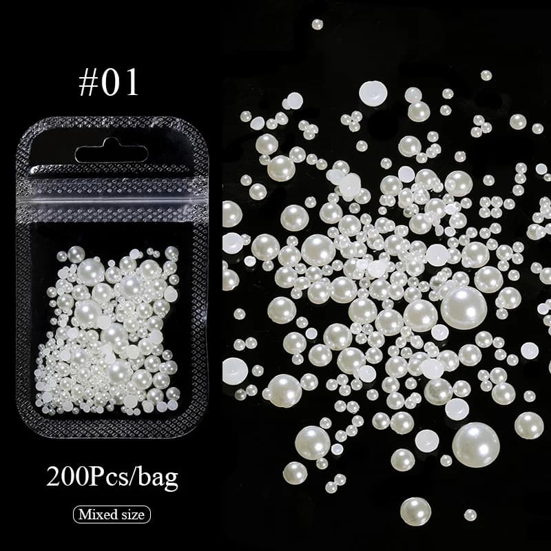 Breloques 3D pour Nail Art, Punk AB, Décoration de Perles pour Ongles, Design Gothique, Dos pio, Ron